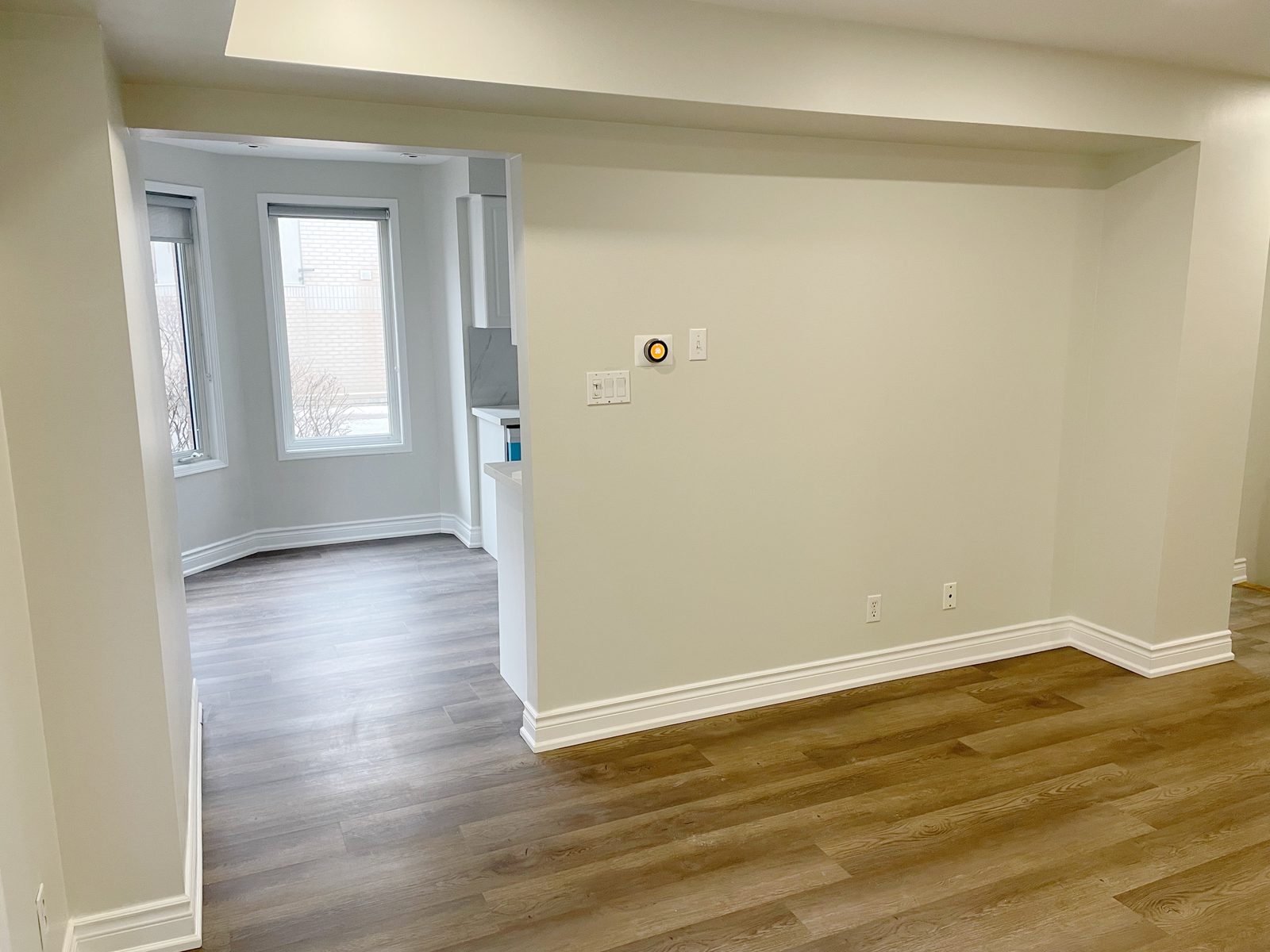 Finished window-side nook